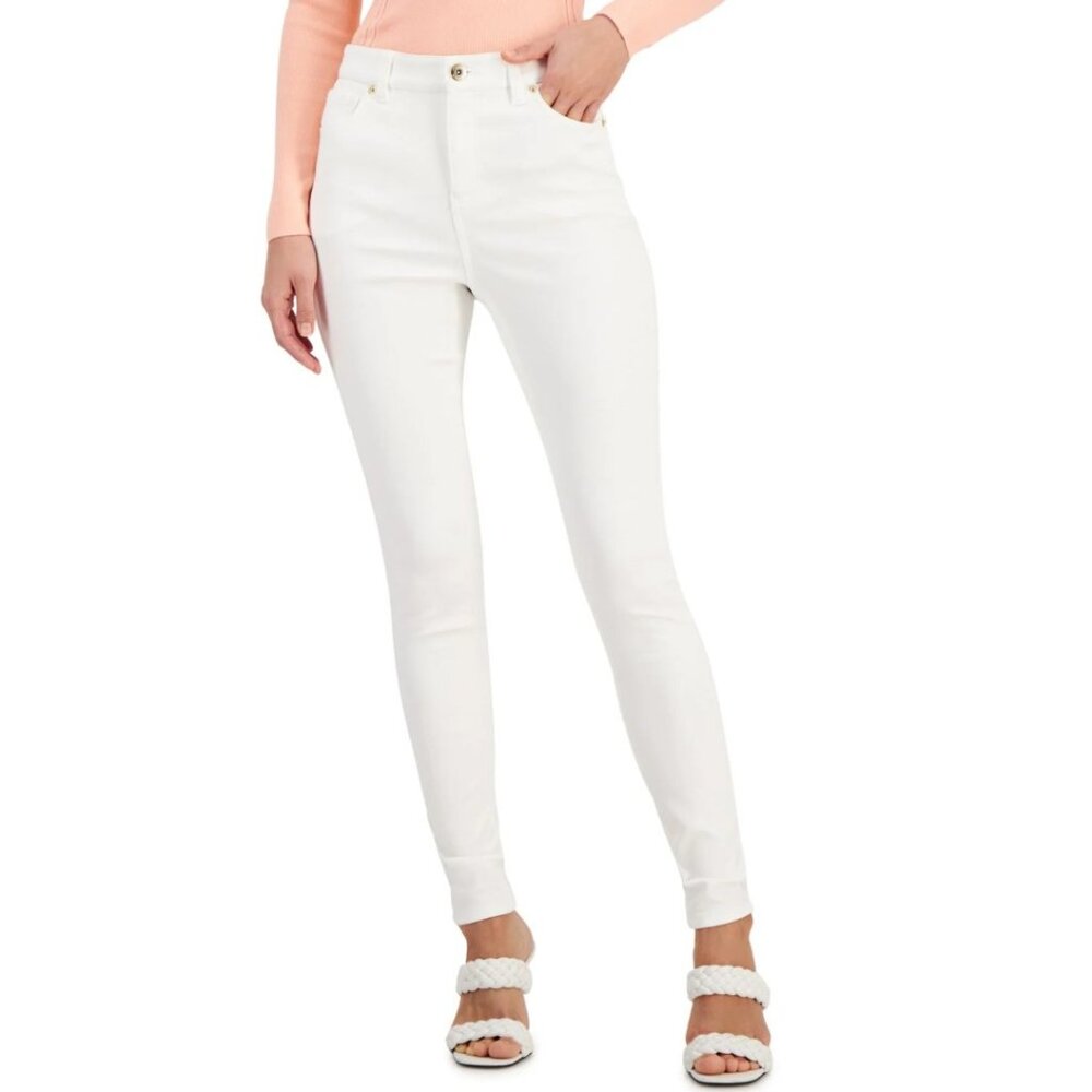 INC Denim White High Rise Skinny Jeans